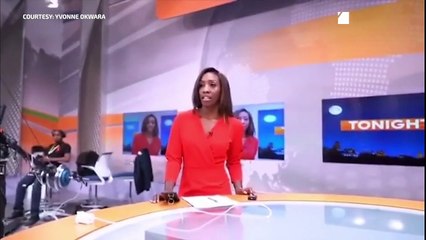 Yvonne Okwara Gives Rare Behind-The-Scenes Look of Citizen TV News Bulletin
