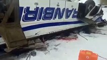 Otobüs donmuş nehre düştü: 2'si çocuk 19 ölü