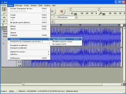 Tutoriel Audacity (changer la fréquence)