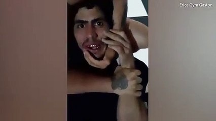 حاول سرقة منزل مصارع شاهد ما حدث له