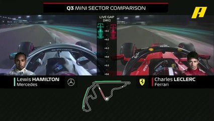 كيف خطف هاميلتون "البول بوزيشن" مستفيدا من قوة ميرسيدس في المنحنيات مقارنة بالفيراري؟