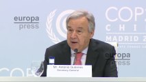 Guterres exige voluntad política para que el reto climático no sea 