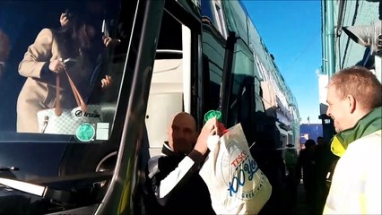Chichester City arrive at Prenton Park