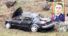 Şarampole yuvarlanan otomobil sürücüsü Astsubay hayatını kaybetti