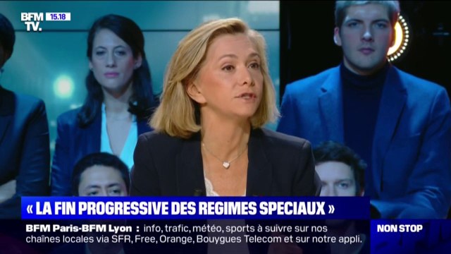 Valérie Pécresse: Nous voulons la fin progressive des régimes spéciaux, en commençant par les nouveaux entrants
