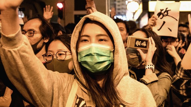 Hong Kong protests: Authorised marches held across city