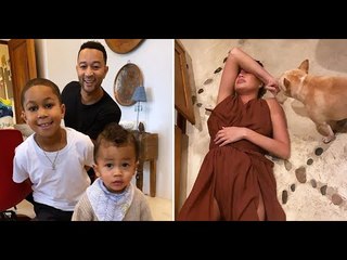Chrissy Teigen collapsing on the floor after making Thanksgiving dinner is a mood