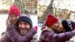 David Beckham kisses Harper's lips as they get into festive spirit on daddy-daughter date