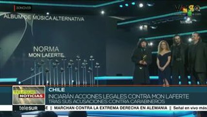 Chile: carabineros iniciarán acciones legales contra Mon Laferte