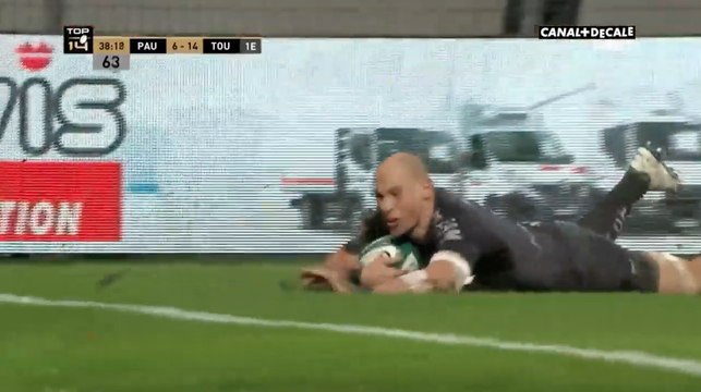 Le premier essai de Sergio Parisse avec le Rugby Club Toulonnais