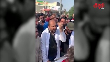 أب  عراقي يودع ابنه الشهيد بالدموع والحسرة  في تقرير لـ" حديث بغداد"