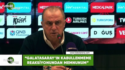 Fatih Terim: "Galatasaray'ın kabullenmeme reaksiyonundan memnunum"
