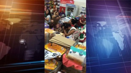 Briga de Senhoras dentro da Lojas Americanas Piabetá