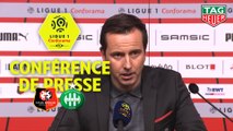 Conférence de presse Stade Rennais FC - AS Saint-Etienne (2-1) : Julien STEPHAN (SRFC) - Claude  PUEL (ASSE) / 2019-20