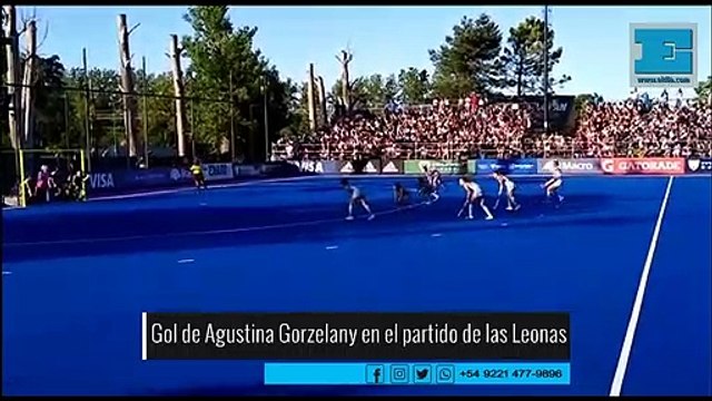 Gol de Argentina marcado por Agustina Gorzelany en el partido de Las Leonas contra Alemania