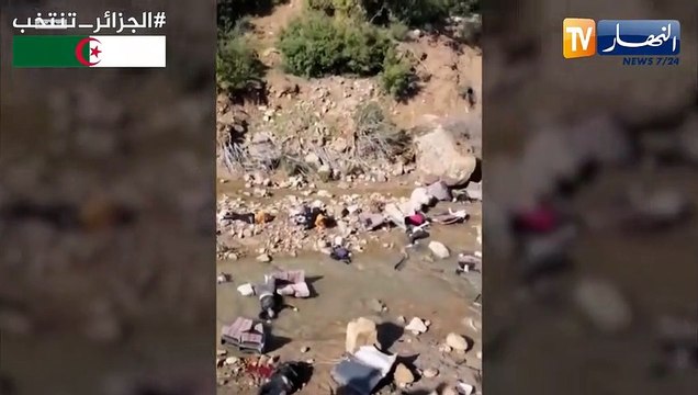 تونس مقتل نحو 22 شخصا جراء إنقلاب حافلة سياحية بولاية باجة شمال غرب البلاد