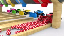 Colors for Children To Learn With Bulldozer Car Truck Street Vehicles  Soccer Color Balls