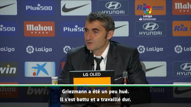 15e j. - Valverde : Griezmann s'est bien battu