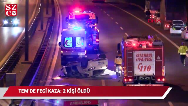 TEM'de feci kaza: 2 kişi öldü