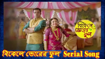বিকেলে ভোরের ফুল !! Serial Song With Lyrics by Zee Bangla
