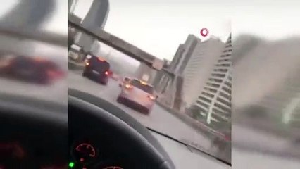 TEM ve Şile Otoyolu'nda “makas” terörü kamerada