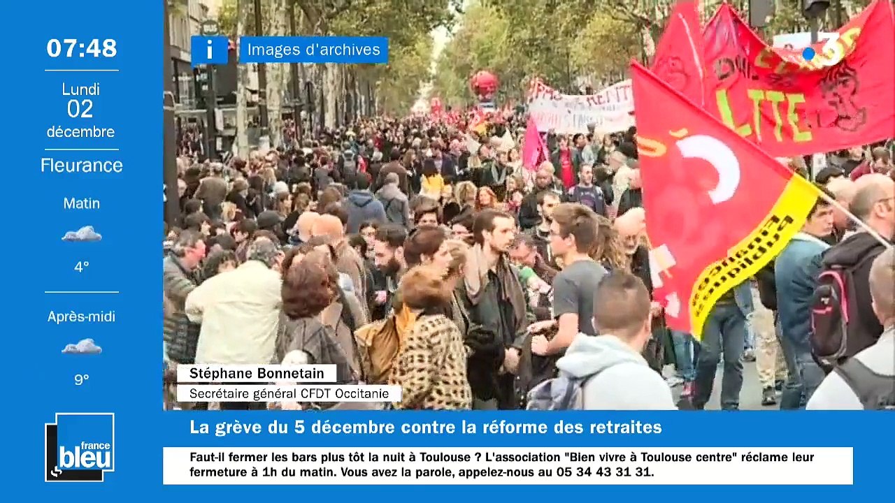 La matinale de France Bleu Occitanie - Emission du lundi 02 décembre 2019