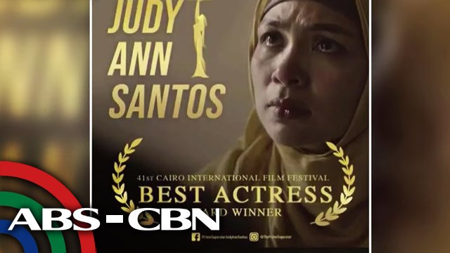 Judy Ann Santos, itinanghal na best actress sa 41st Cairo Film Festival | UKG