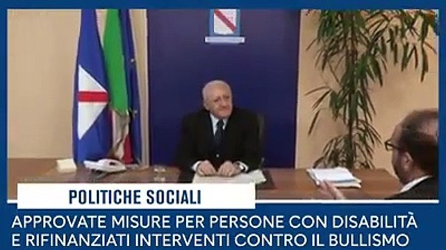 De Luca- Scontro Mes tra Salvini e Conte è una figuraccia internazionale (30.11.)