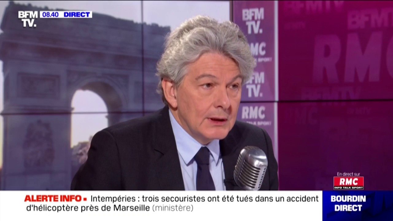 "Qu'en 2050, l'Europe soit le premier continent au monde à être 'zero carbon emissions'. Thierry Breton, rappelle les objectifs du nouveau Green Deal européen
