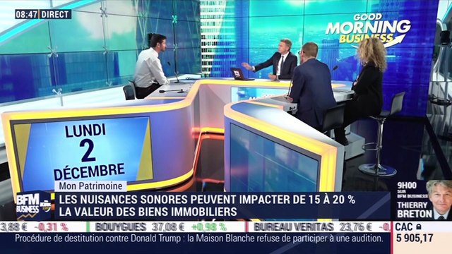 Mon patrimoine : Les nuisances sonores peuvent impacter de 15 à 20% la valeur des biens immobiliers par Guillaume Sommerer - 02/12