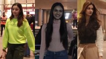 Spotted Alia Bhatt, Disha Patani and Manushi Chillar at the Airport