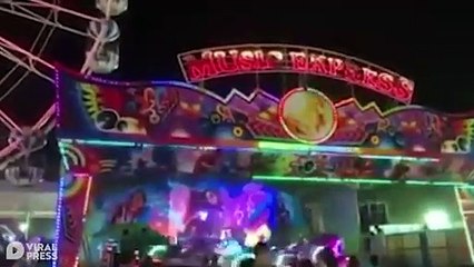 Vídeo viral: Momento en que cinco niños salen volando de una atracción de feria