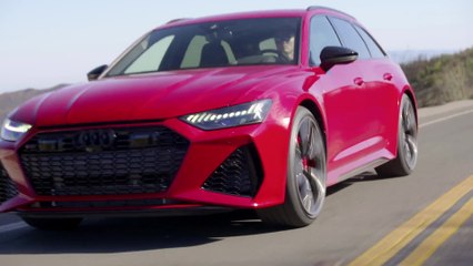 Audi RS 6 in Tango Red Driving Video