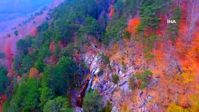 Uludağ'ın eteklerindeki sonbahar güzelliği ziyaretçilerini kendisine hayran bırakıyor