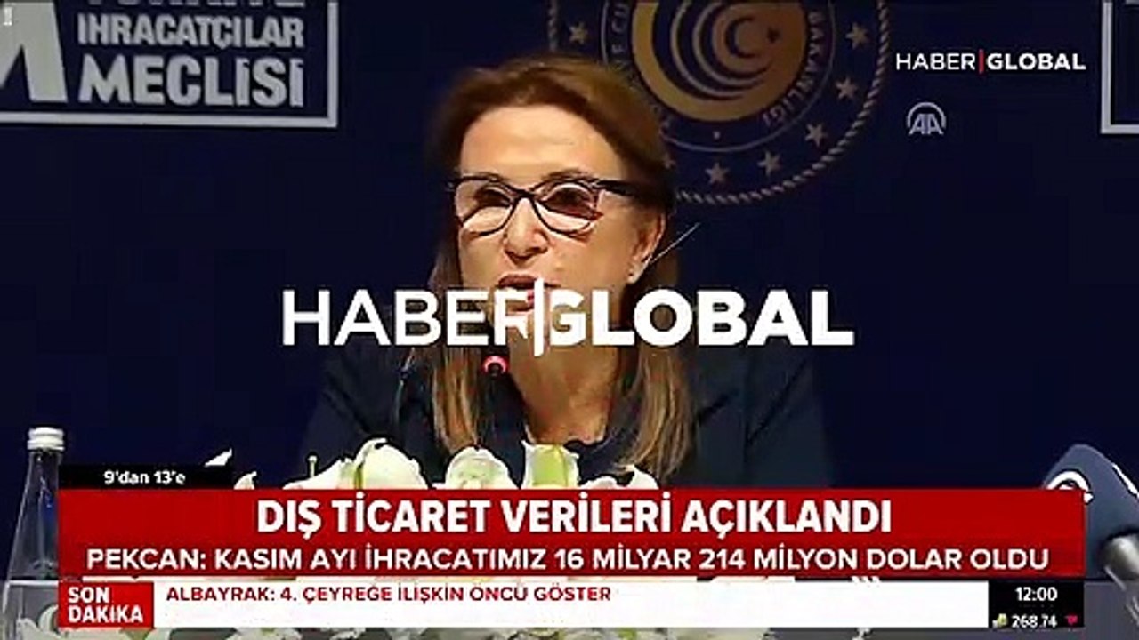 Ticaret Bakanı Ruhsar Pekcan ihracat rakamlarını açıkladı