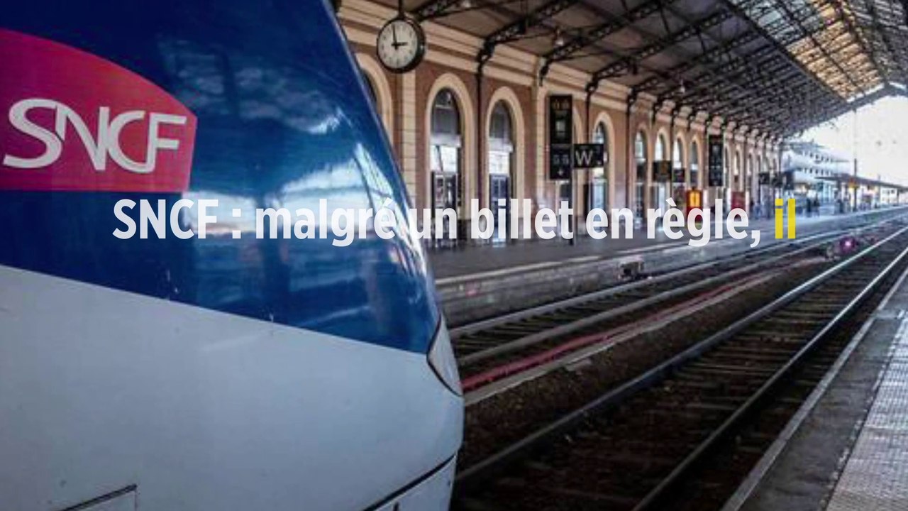 SNCF : malgré un billet en règle, il reçoit une amende de 111 euros