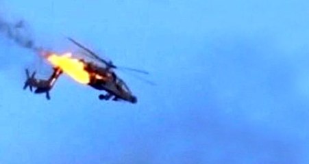 Download Video: Suudi Arabistan'a ait helikopter, Husiler tarafından füzeyle vuruldu