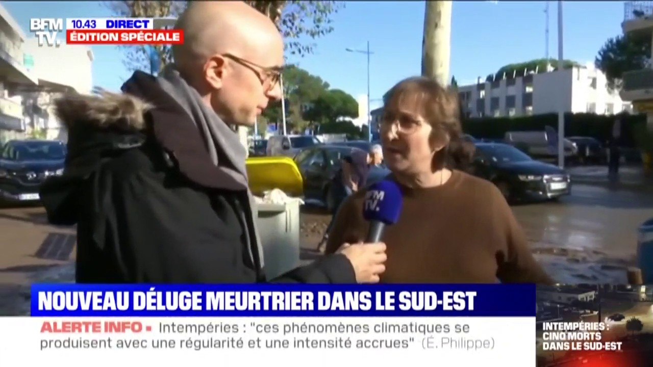 "L'eau s'est engouffrée dans les caves, il y a au moins 1m50 dedans." À Mandelieu-la-Napoule, après les inondations, les habitants commencent à constater les dégâts