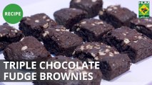 Triple Chocolate Fudge Brownies | Lively Weekends | Masala TV Show