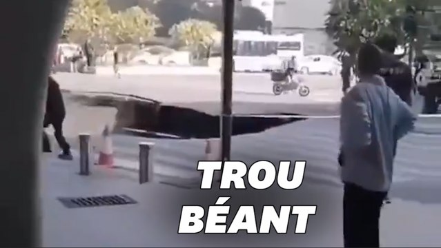 À Canton, une route s'est effondrée sur le chantier du métro