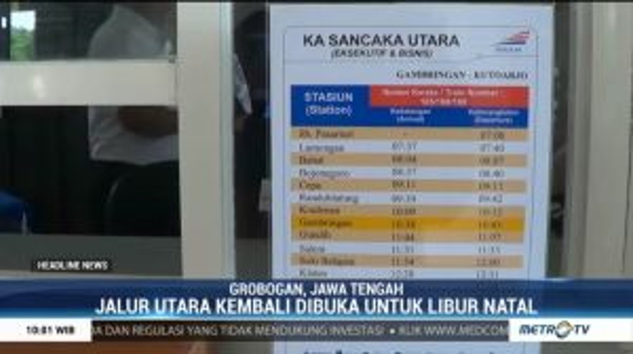 PT KAI Daop IV Semarang Kembali Operasikan Jalur Utara