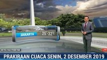 Prakiraan Cuaca Senin 2 Desember 2019
