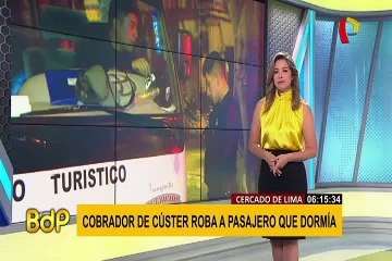 Cercado de Lima: detienen a cobrador de cúster pirata por robar a pasajero