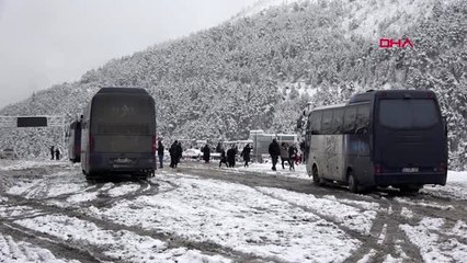 Gümüşhane-doğu karadeniz'de kardan 57 köy yolu kapandı