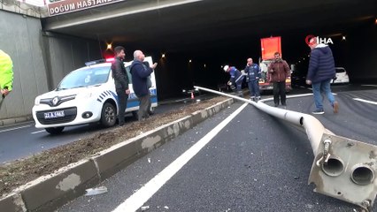 Sağanak sonrası kayganlaşan yolda kaza: 2 yaralı