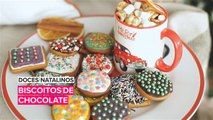 Doces natalinos: Biscoitos de chocolate