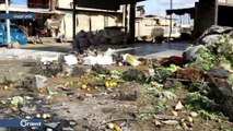 مقتل مدني وإصابة آخرين بقصف جوي على سوق الهال في مدينة سراقب بإدلب