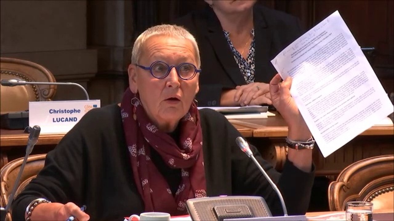 Colette POPARD. Transfert de compétences à Dijon Métropole et opérations de vote. 2 décembre 2019