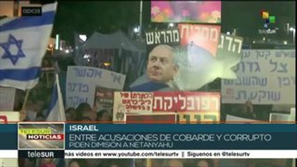Israelíes acusan de corrupción a Benjamín Netanyahu