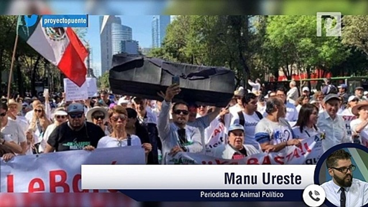 Marcha de opositores de AMLO y familia LeBarón se desarrolló sin violencia: Animal Político